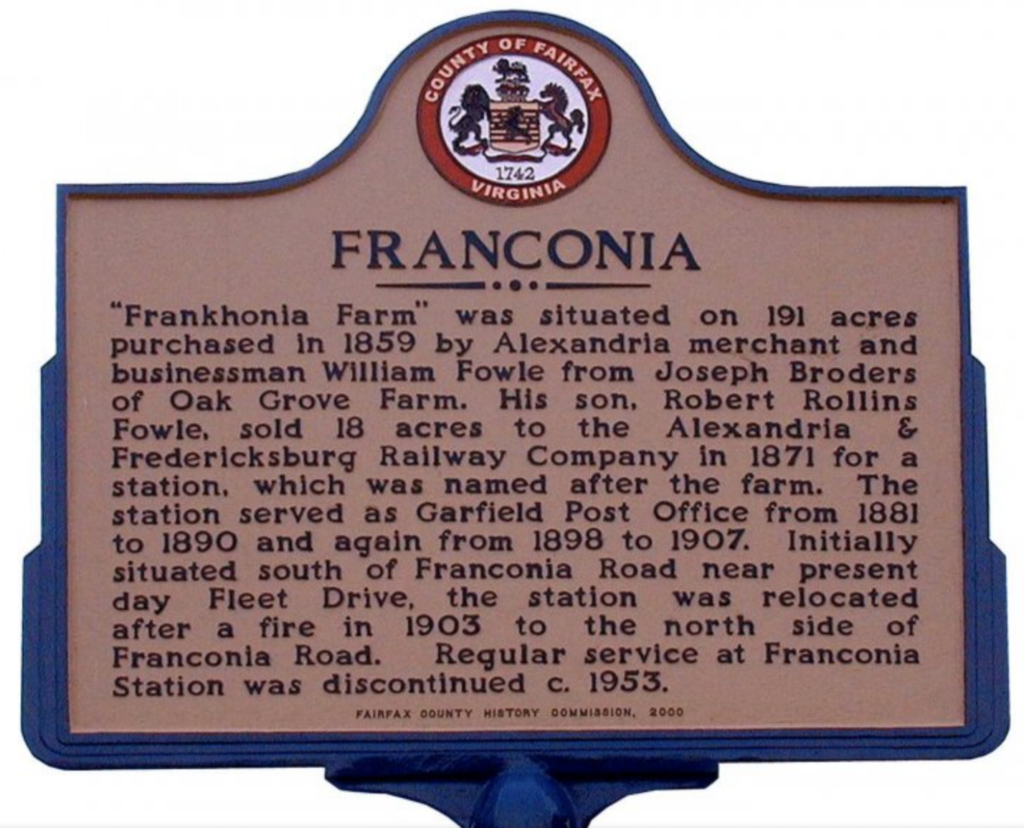 Franconia VA Sign